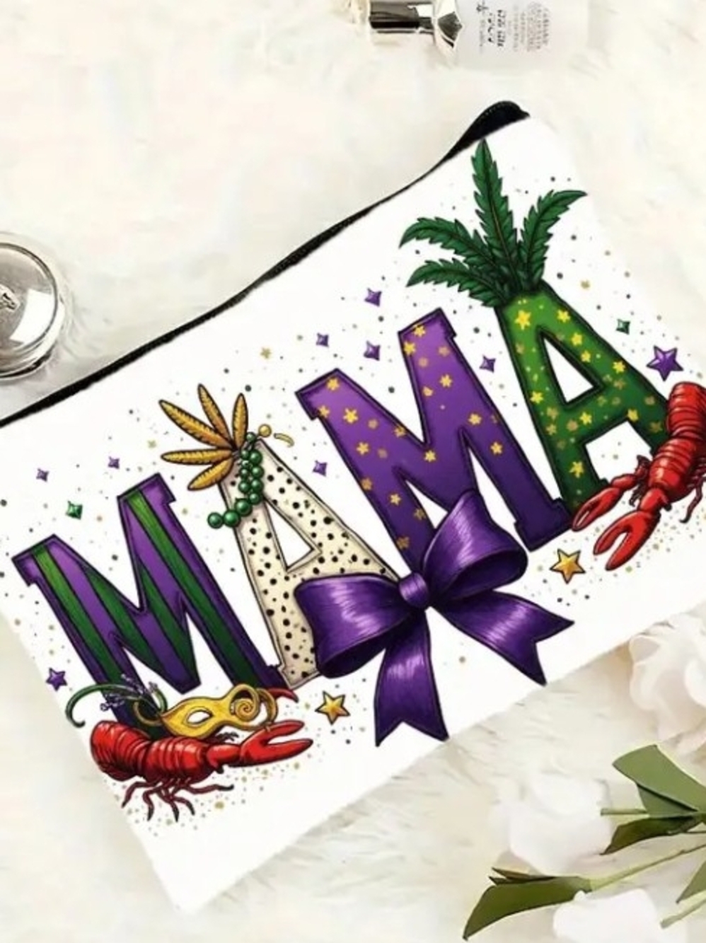 MAMA Graphic Zip Pouch